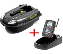 Придбати - кораблик для прикормки  Кораблик для підгодовування CARPBOAT Mini Carbon 2,4Ghz+ехолот TF640