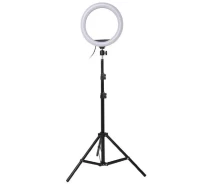 Придбати - кільцеве світло  Кільцева лампа LED S31 з кріпленням телефону і управлінням на дроті USB, діаметр 33 см