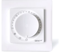 Придбати - терморегулятор  Терморегулятор Devi Devireg Room +4...45° механічний програмований Bluetooth вбудований 16A 230В білий (140F1161)
