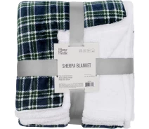 Придбати - плед  Плед Ardesto Sherpa 160х200см, 100% поліестер, клітинка, зелений (ART0202SH)