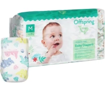 Придбати - підгузник  Підгузки Offspring® розмір M, 6-10 кг, 42 шт, Діноленд (DP-OI-FAT-M42P-DNL)