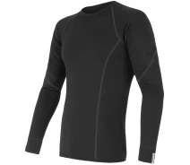 Придбати - чоловічу термобілизну  Термофутболка чоловіча Sensor Merino Active LS black 11109033, SM11MA-black-XXXL (SM11MA-black-XXXL)