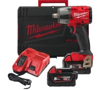 Придбати - шуруповерт  Гайкокрут акумуляторний 1/2" MILWAUKEE, M18 FMTIW2F12-502X, 881Нм (+зар.пристрій, 2акум.Х5Аг,HDкейс) (комплект)