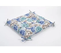 Придбати - подушку для стільця і крісла  Подушка на стілець Lotus 45 * 45 - Dora із зав'язками бірюзовий (svt-2000022251815)