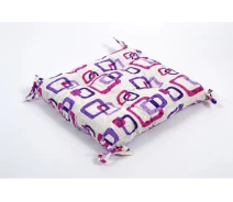 Придбати - подушку для стільця і крісла  Подушка на стілець Lotus 45 * 45 - Delta із зав'язками ліловий (svt-2000022251822)