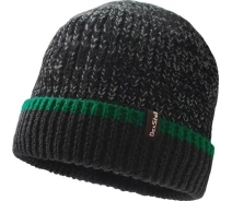 Придбати - чоловічу шапку  Шапка водонепроникна Dexshell Cuffed Beanie, р-р S/M (56-58 см) чорна з зеленою смугоюDH353GRNSM
