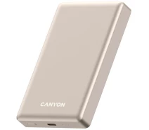 Придбати - універсальну мобільну батарею  Зовн_АКБ CANYON OnPower 510 slim Magnetic 10000 mAh PD 20W (CNS-CPB510BE) бежевий