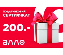Придбати - подарункову карту  Подарунковий сертифікат Алло номіналом 200 грн