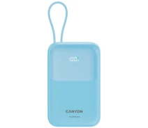 Придбати - універсальну мобільну батарею  Power Bank CANYON OnPower 101 built-in cable 10000 mAh PD 22.5W (CNS-CPB101BL) блакитний