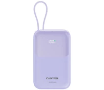 Придбати - універсальну мобільну батарею  Power Bank CANYON OnPower 101 built-in cable 10000 mAh PD 22.5W (CNS-CPB101PU) фіолетовий