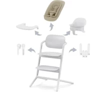 Придбати - стільчик для годування  Стілець для годування Cybex Lemo 4в1 All White (521004829)