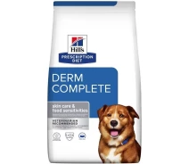 Придбати - корм для собаки  Корм Hill’s Prescription Diet Derm Complete Сухий корм для собак при харчовій алергії та атопічному дерматиті, 12 кг(605870)(52742038704)