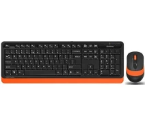 Придбати - клавіатуру  Комплект 2в1 A4-Tech FG1010 Wireless Black/Orange (клавіатура + миша)