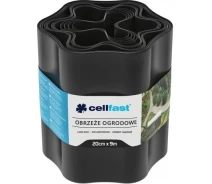 Придбати - садовое ограждение  Стрічка газонна Cellfast, бордюрна, хвиляста, 20смх9м, чорний (30-033H)