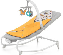 Придбати - крісла-гойдалку, шезлонг  Шезлонг-качалка Kinderkraft Felio 2 Forest Yellow (KBFELI20YEL0000)