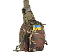 Придбати - сумку тактичну і чохол  Сумка Слінг 2Е Tactical Laser Cut 2.5л, темний камуфляж (2E-MILSLIBAG-Y09L-WC)