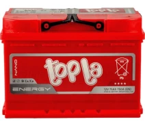 Придбати - автомобільний акумулятор  Автомобільний акумулятор Topla 75 Ah/12V Energy Euro (0) (108275)