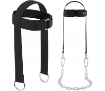 Придбати - тренажер для пресу  Тренажер для м'язів шиї 4FIZJO з ланцюгом Black (P-5905973402095)