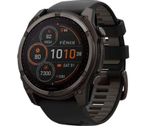 Придбати - смарт-годинник  Смарт-годинник Garmin fenix 8 51mm Saph SolarCrbnGry Ti/BlkBlk/PblGryBnd 010-02907-11