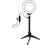 Придбати - кільцеве світло  Кільцева USB LED лампа Puluz PKT3031 4.7" + настольный штатив