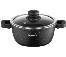 Придбати - кастрюлю та казан  Каструля зі скляною кришкою Ardesto Gemini Anzio, 1.8л, алюміній, чорний (AR2418GE)