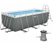 Придбати - басейн  Каркасний басейн Bestway 56456 (412х201х122 см) з картриджним фільтром і драбиною