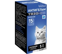 Придбати - протипаразитарний засіб для кота  Антигельм TRIO суспензія 5 мл (4820138348883)