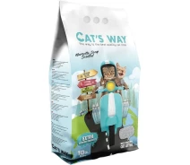 Придбати - наполнитель для туалетов  Бентонітовий наповнювач CAT'S WAY марсельске мило + бірюзові гранули, 10л(8682162004656)