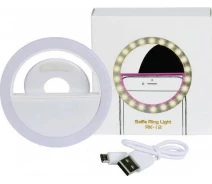 Придбати - кільцеве світло  Світлодіодне селфі кільце з USB-зарядкою Selfie Ring Light 2847 VJ