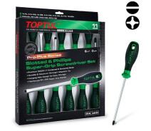 Придбати - викрутку  Набір професійних викруток 11 од. PRO-PLUS SERIES TOPTUL GFE-1101