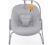 Придбати - крісла-гойдалку, шезлонг  Шезлонг-гойдалка Kinderkraft Calmee Grey (KBCALM00GRY0000)