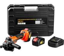 Придбати - болгарку  Кутова шліфувальна машина акум. GTM AGC18/125BL, 18В (з АКБ і ЗП)