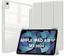 Придбати - чохол для планшета  Чохол-книжка Soft Edge TPU BeCover з кріпленням Apple Pencil для Apple iPad Air 11" M2 2024 Gray (711705)