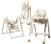 Придбати - стільчик для годування  Стільчик-шезлонг для годування 2в1 Kidilo Baby Chair Z901 beige (11-3)