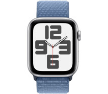 Придбати - смарт-годинник  Смарт-годинник Apple Watch SE GPS 44mm Silver Aluminium Case with Winter Blue Sport Loop (MREF3QP/A)