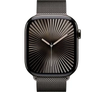 Придбати - смарт-годинник  Apple Watch Series 10 GPS + Cellular (LTE) 42mm Slate Titanium Case with Slate Milanese Loop (MX053QH/A)