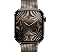 Придбати - смарт-годинник  Apple Watch Series 10 GPS + Cellular (LTE) 46mm Natural Titanium Case with Natural Milanese Loop - M/L (MWYC3QH/A)