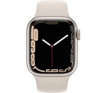 Придбати - смарт-годинник  Смарт-годинник Apple Watch Series 7 GPS 41mm Starlight Aluminium Case with Starlight Sport Band (MKMY3)
