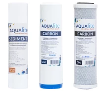 Придбати - картридж для фильтров  Набір картриджів Aqualite PREMIUM (PS5 + GAC + CTO) AQCRT3-P