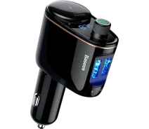 Придбати - FM трансмиттер  FM трансміттер Baseus Launcher Locomotive 3.4A 2USB Black (CCHC000001)