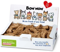 Придбати - ласощі для собаки  Ласощі для собак "Bow wow" натуральні міні-кістки з свининою та овочами,1 кг/ box