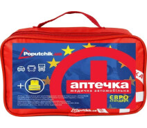 Придбати - автоаптечкою  Аптечка автомобільна Євростандарт Poputchik+жилет (02-024-М) м'який футляр