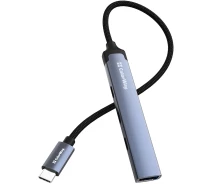 Придбати - кардрідер  USB хаб СolorWay USB-C 4-в-1 USB-C2.0х3/USB3.0	