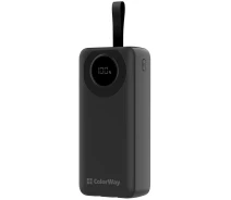 Придбати - універсальну мобільну батарею  Power Bank ColorWay 30000mAh EnergyPlus 22.5W (CW-PB300LPB4BK-PDD) чорний