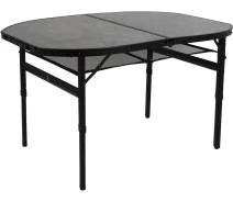 Придбати - розкладні меблі  Стіл Bo-Camp Northgate Oval 120x80cm Black/Grey (1404187) 