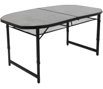 Придбати - розкладні меблі  Стіл Bo-Camp Northgate Oval 150x80cm Black/Grey (1404188)