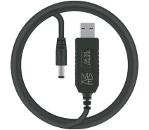 Придбати - кабель та перехідник  Кабель MAKE USB - DC 5.5x2.1 9V 1м (MCB-DP1BK) чорний