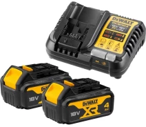 Придбати - зарядний пристрій для інструменту  Зарядний пристрій DeWALT 10,8 – 54В, 2 ак. 18В XR Li-Ion 4 Аг (DCB1104M2)