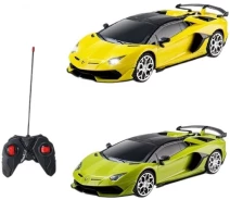 Придбати - радіокеровану іграшку  Машинка на радіокеруванні Kool Speed "Lamborghini" на батарейках оливкова/жовта (25,2x12x10 см) (DHTRC10503N)