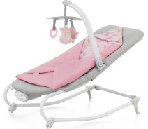 Придбати - крісла-гойдалку, шезлонг  Шезлонг-гойдалка Kinderkraft Felio 2 Peony Rose (KBFELI20PNK0000)